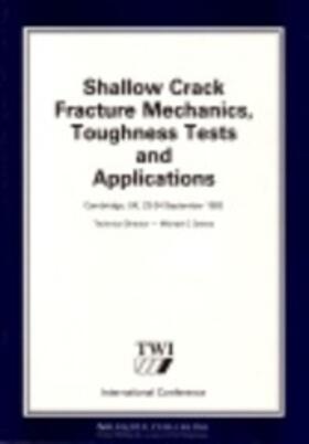 Cho |  Shallow Crack Fracture Mechanics toughness Tests and Applications | eBook | Sack Fachmedien