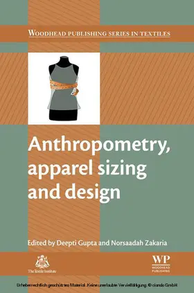 Gupta / Zakaria |  Anthropometry, Apparel Sizing and Design | eBook | Sack Fachmedien