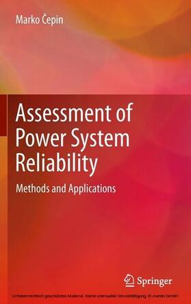 Cepin / Cepin |  Assessment of Power System Reliability | eBook | Sack Fachmedien