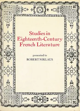 Fox |  Studies in Eighteenth Century French Literature Presented to Robert Niklaus | Buch |  Sack Fachmedien