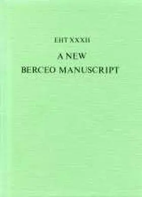 Berceo / Dutton |  New Berceo Manuscript | Buch |  Sack Fachmedien