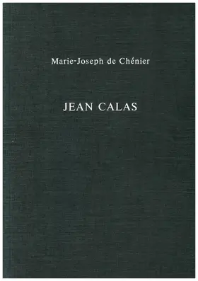 Chenier / de Chénier / Cook |  Jean Calas | Buch |  Sack Fachmedien