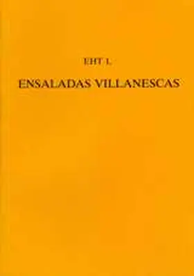 Gornall |  Ensaladas Villanescas' from the 'romancero Nuevo' | Buch |  Sack Fachmedien