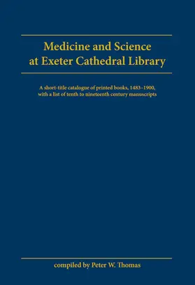  Medicine and Science at Exeter Cathedral Library | Buch |  Sack Fachmedien