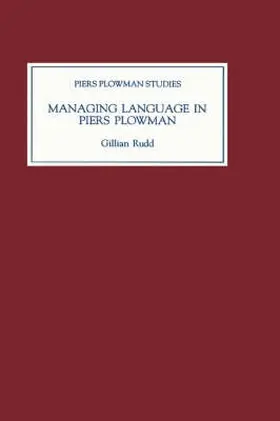 Rudd |  Managing Language in Piers Plowman | Buch |  Sack Fachmedien