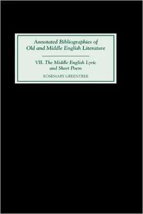 Greentree |  The Middle English Lyric and Short Poem | Buch |  Sack Fachmedien