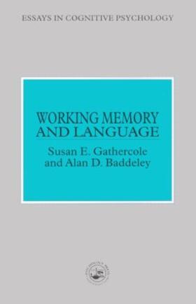 Gathercole / Baddeley |  Working Memory and Language | Buch |  Sack Fachmedien