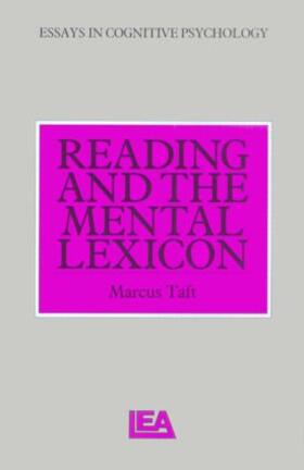 Taft |  Reading and the Mental Lexicon | Buch |  Sack Fachmedien