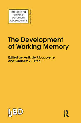 De Ribaupierre / Hitch |  The Development of Working Memory | Buch |  Sack Fachmedien