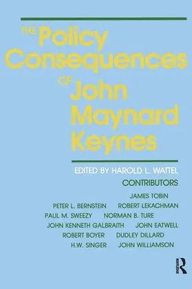 Wattel |  The Policy Consequences of John Maynard Keynes | Buch |  Sack Fachmedien