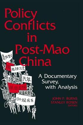 Burns / Rosen |  Policy Conflicts in Post-Mao China | Buch |  Sack Fachmedien