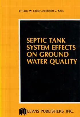 Canter / Knox |  Septic Tank System Effects on Ground Water Quality | Buch |  Sack Fachmedien