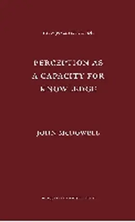 Mcdowell |  Perception as a Capacity for Knowledge | Buch |  Sack Fachmedien