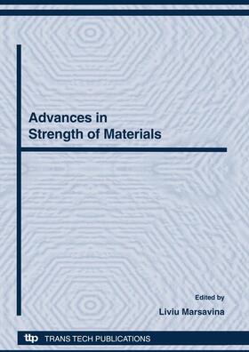 Marsavina |  Advances in Strength of Materials | Buch |  Sack Fachmedien
