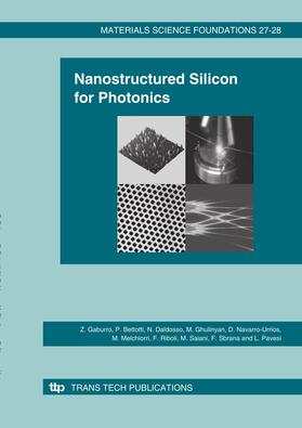 Gaburro / Bettotti / Daldosso |  Nanostructured Silicon for Photonics | Buch |  Sack Fachmedien