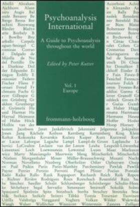 Kutter |  Psychoanalysis International, V.1 | Buch |  Sack Fachmedien