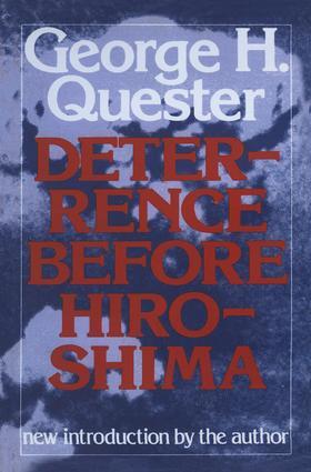 Quester |  Deterrence Before Hiroshima | Buch |  Sack Fachmedien