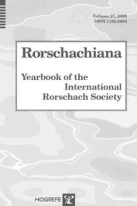 Andronikof |  Rorschachiana. Yearbook of the International Rorschach Society | Buch |  Sack Fachmedien