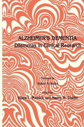 Dubler / Melnick |  Alzheimer¿s Dementia | Buch |  Sack Fachmedien