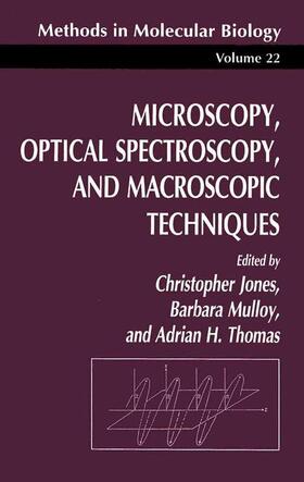 Jones / Thomas / Mulloy | Microscopy, Optical Spectroscopy, and Macroscopic Techniques | Buch | 978-0-89603-232-3 | sack.de