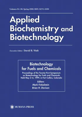 Davison / Finkelstein |  Twenty-First Symposium on Biotechnology for Fuels and Chemicals | Buch |  Sack Fachmedien