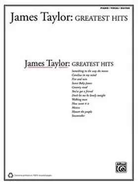 Taylor |  James Taylor -- Greatest Hits | Buch |  Sack Fachmedien