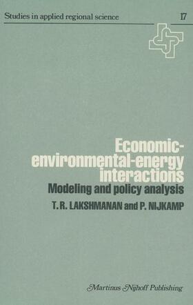 Lakshmanan |  Economic¿Environmental¿Energy Interactions | Buch |  Sack Fachmedien