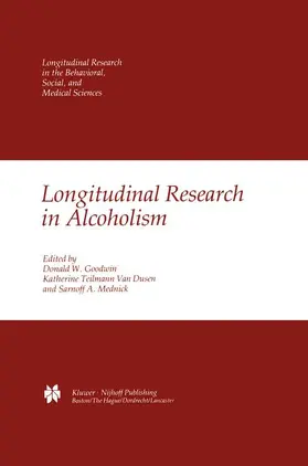 van Dusen / Mednick |  Longitudinal Research in Alcoholism | Buch |  Sack Fachmedien