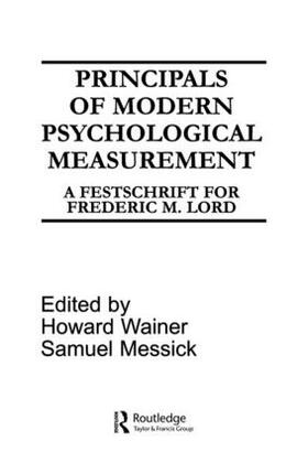 Wainer / Messick |  Principals of Modern Psychological Measurement | Buch |  Sack Fachmedien