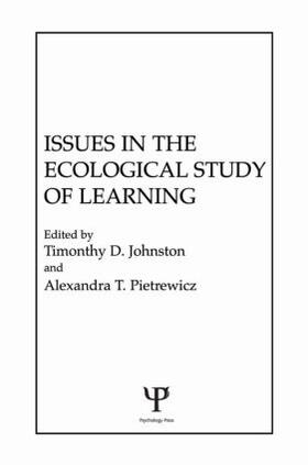 Johnston / Pietrewicz |  Issues in the Ecological Study of Learning | Buch |  Sack Fachmedien