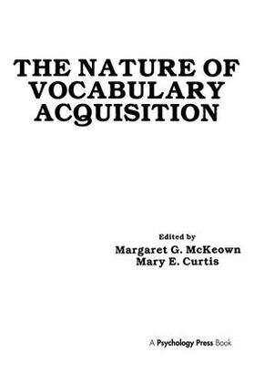 McKeown / Curtis |  The Nature of Vocabulary Acquisition | Buch |  Sack Fachmedien