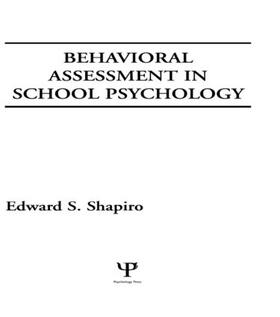 Shapiro |  Behavioral Assessment in School Psychology | Buch |  Sack Fachmedien