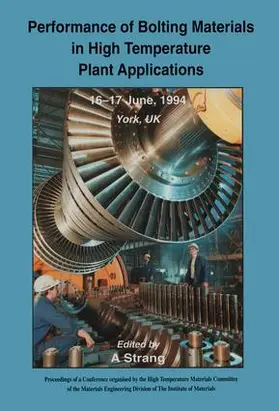 Strang |  Performance of Bolting Materials in High Temperature Plant Applications | Buch |  Sack Fachmedien