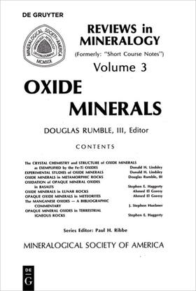 Rumble |  Oxide Minerals | Buch |  Sack Fachmedien