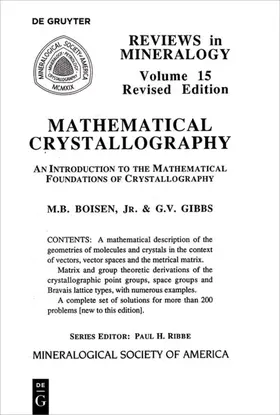 Gibbs / Boisen |  Mathematical Crystallography | Buch |  Sack Fachmedien