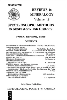 Hawthorne |  Spectroscopic Methods in Mineralogy and Geology | Buch |  Sack Fachmedien