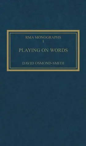 Osmond-Smith |  Playing on Words | Buch |  Sack Fachmedien