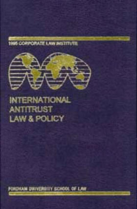 Hawk |  International Antitrust Law and Policy - 1995 | Buch |  Sack Fachmedien