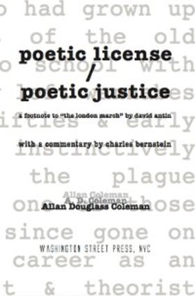 Coleman |  poetic license / poetic justice | eBook | Sack Fachmedien