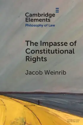 Weinrib | The Impasse of Constitutional Rights | Buch | 978-1-009-00964-5 | sack.de