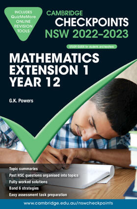 Powers |  Cambridge Checkpoints NSW Mathematics Extension 1 Year 12 2022–2023 | Buch |  Sack Fachmedien