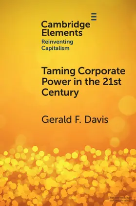 Davis |  Taming Corporate Power in the 21st Century | Buch |  Sack Fachmedien