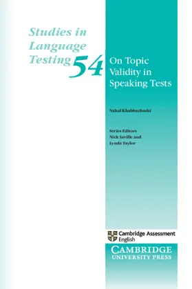 Khabbazbashi / Taylor / Saville |  On Topic Validity in Speaking Tests | Buch |  Sack Fachmedien