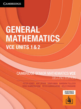 Jones / Lipson / Main | General Mathematics VCE Units 1&2 | Medienkombination | 978-1-009-11034-1 | sack.de