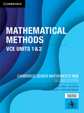 Evans / Lipson / Wallace | Mathematical Methods VCE Units 1&2 | Medienkombination | 978-1-009-11045-7 | sack.de