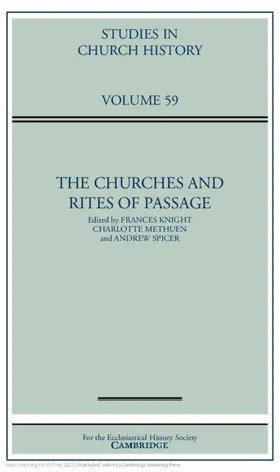 Knight / Methuen / Spicer |  The Churches and Rites of Passage: Volume 59 | Buch |  Sack Fachmedien