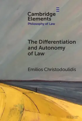 Christodoulidis |  The Differentiation and Autonomy of Law | Buch |  Sack Fachmedien