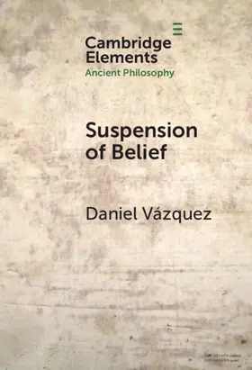 Vazquez |  Suspension of Belief | Buch |  Sack Fachmedien