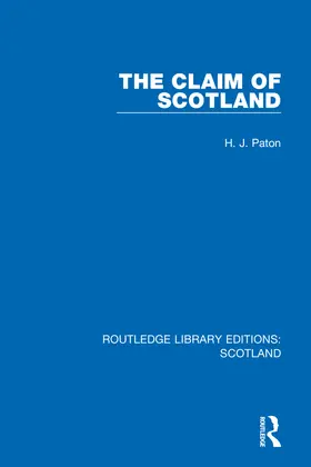 Paton |  The Claim of Scotland | Buch |  Sack Fachmedien