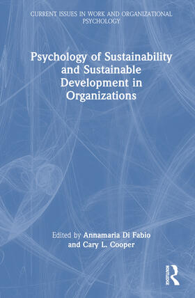 Cooper / Di Fabio |  Psychology of Sustainability and Sustainable Development in Organizations | Buch |  Sack Fachmedien